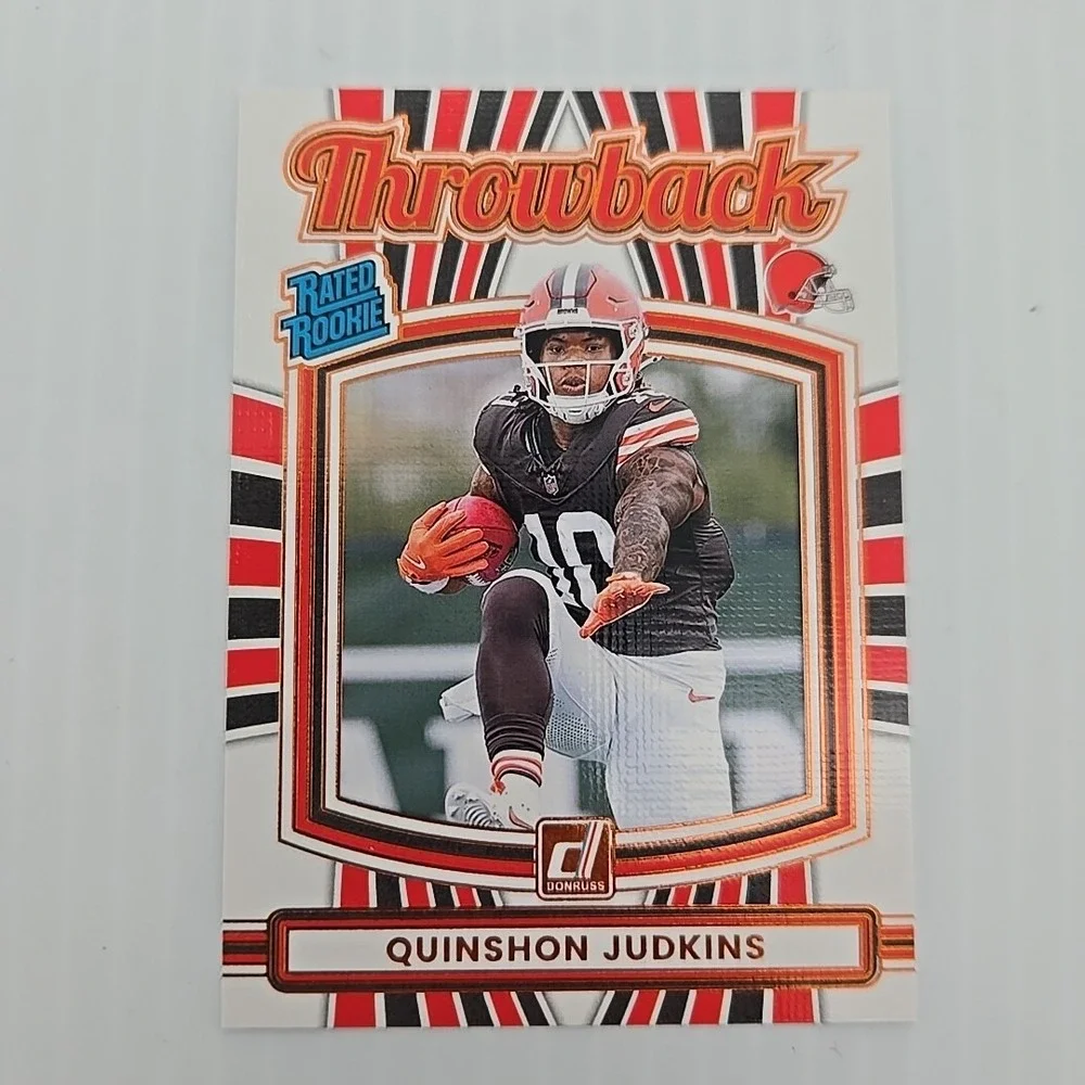 Quinshon Judkins 2025 Donruss Throwback Rated Rookie #26 Cleveland Browns RC